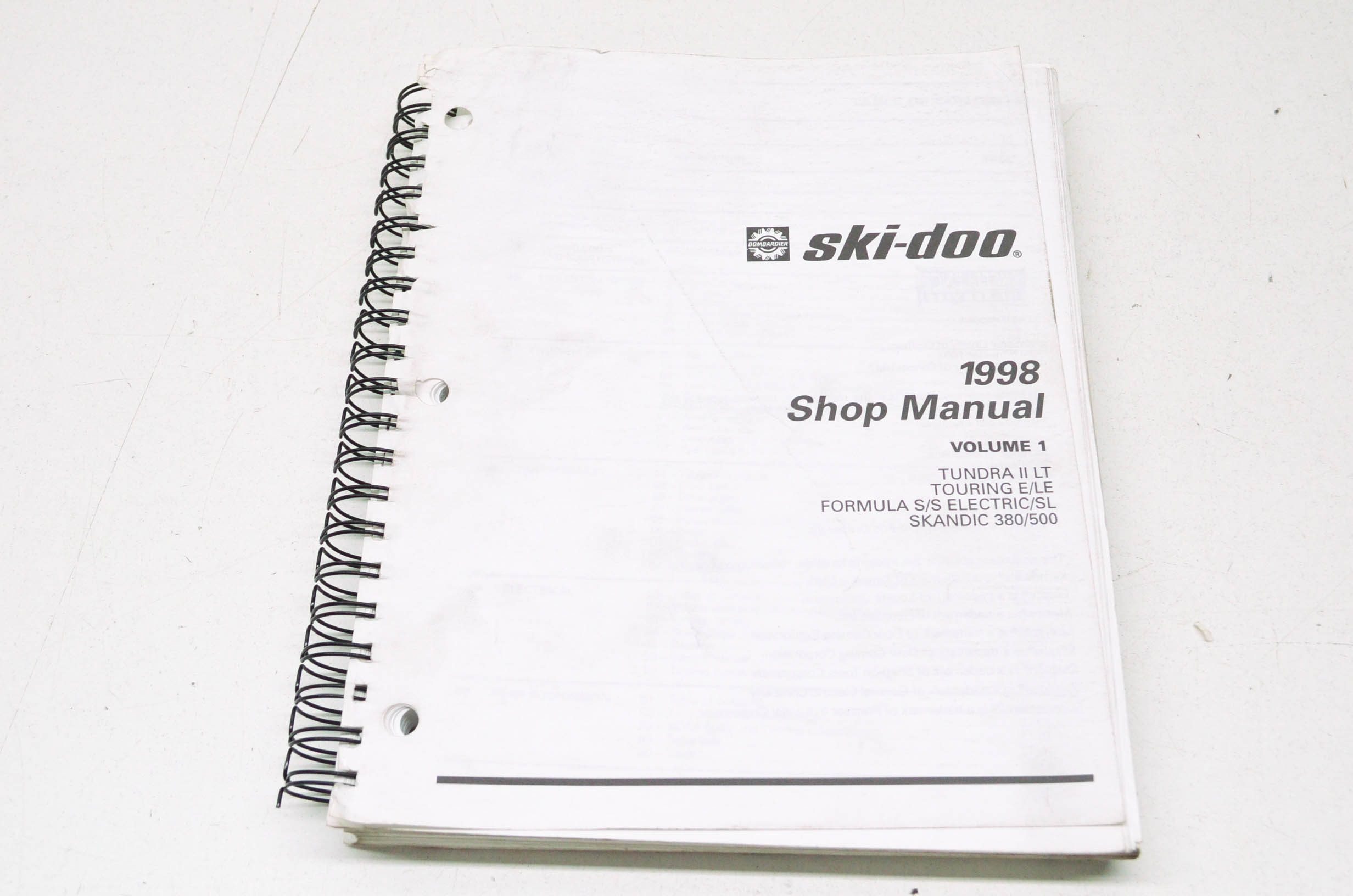 Ski-Doo 484068000, 484 068 000, 484-068-000 1998 Shop Manual Volume 1 QTY 1  - Walmart.com