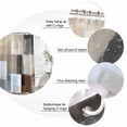 thumbnail image 5 of Modern Brown Beige Waterproof Fabric Shower Curtain, Grey White Color Blocks Waterproof Fabric Shower Curtain for Bathroom Curtains Bathtubs Hotel Washable Shower Curtains with 12 Hooks Small 36x78in, 5 of 7