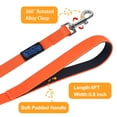 thumbnail image 4 of Vivifying Waterproof Dog Leash, 6FT Recall Training Agility Lead PVC  Dog Cord with Padded Handle for Small Medium Large Dogs Training, Walking, Swimming and Beach (Orange), 4 of 9