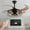 Black + ABS Iron, variant on 52" Modern Black Ceiling Fan with Light, 6 Fan Blades and Industrial Cage Design, Adjustable Speed for Living Room, Bedroom, Dining Room (Silent/6-Speed/Reversible/DC Motor) (Bulb Not Included)
