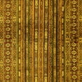 thumbnail image 1 of Ahgly Company Indoor Square Abstract Yellow Modern Area Rugs, 3' Square, 1 of 4