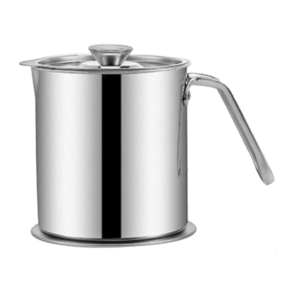 VBXOAE Bacon Grease Container with Strainer Kitchen Oil Container Grease Can Oil Filter Pot with Dust proof Lid Non slip Tray for Storing Fat Frying Oil Cooking Grease etc