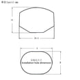 thumbnail image 4 of Xuanheng White Square Tuning Key Knobs Button 12 Pieces For Popular Electric Guitar DIY, 4 of 8