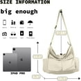 thumbnail image 4 of Canvas Messenger Bag Large Hobo Crossbody Bag with Multiple Pockets Casual Shoulder Tote Bag for Women and Men, 4 of 9