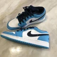 thumbnail image 3 of Size Boys 6Y Women’s 7.5 - Jo r-dan 1 Low UNC 2021 Black/University Blue/White, 3 of 6
