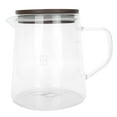 thumbnail image 1 of Ménagère Cafetière avec couvercle en verre résistant à la chaleur avec poignée d'isolation thermique pour thé, lait, jus (500 ml), 1 of 14