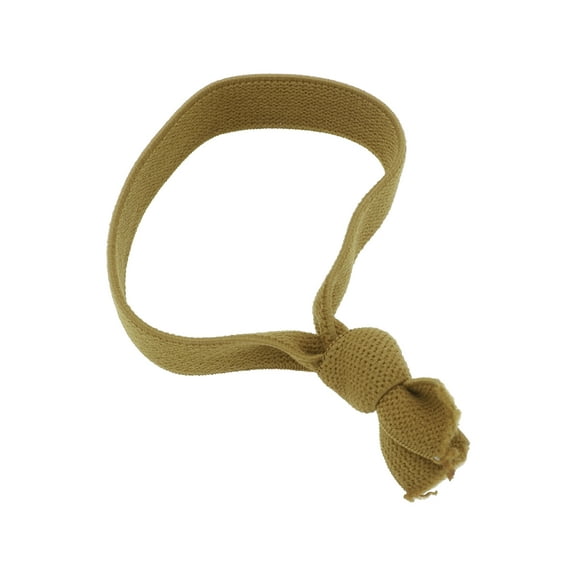 Unique Bargains 1 Pc Classic Sports Knotted Hair Ropes Hair Scrunchies for Women Girls Yellow