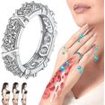 thumbnail image 1 of Qoostyle Magnetic Zircon Shaping Cross Full Moissanite Diamond Ring February2_Gift Of G, 1 of 5
