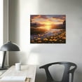 thumbnail image 4 of JRXY National Park Sunflower Landscape Canvas Picture Wall Decor Sunset Print Framed Art Living Room Bedroom Office Nature Gable Art Art Decor  20x16in, 4 of 6