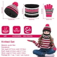 thumbnail image 7 of TAGVO 3 in 1 Warm Beanie Hat Scarf Gloves Set for Kids, Winter Thicken Fleece Thermal Knit Hat Scarf Gloves Set,for Kids children Boys Girls, Aged 3-6, Winter Accessories Sets, 7 of 7
