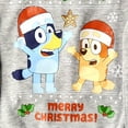 thumbnail image 2 of Boys Blue Bluey & Bingo In Santa Hats Christmas Holiday Sweater Large, 2 of 2