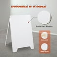 thumbnail image 4 of InstaHibit Double Side Sidewalk A-frame Folding Display Sign Sandwich Board PVC White Holds 19 11/16"x32 11/16"graphic Plastic Panels Pavement, 4 of 9