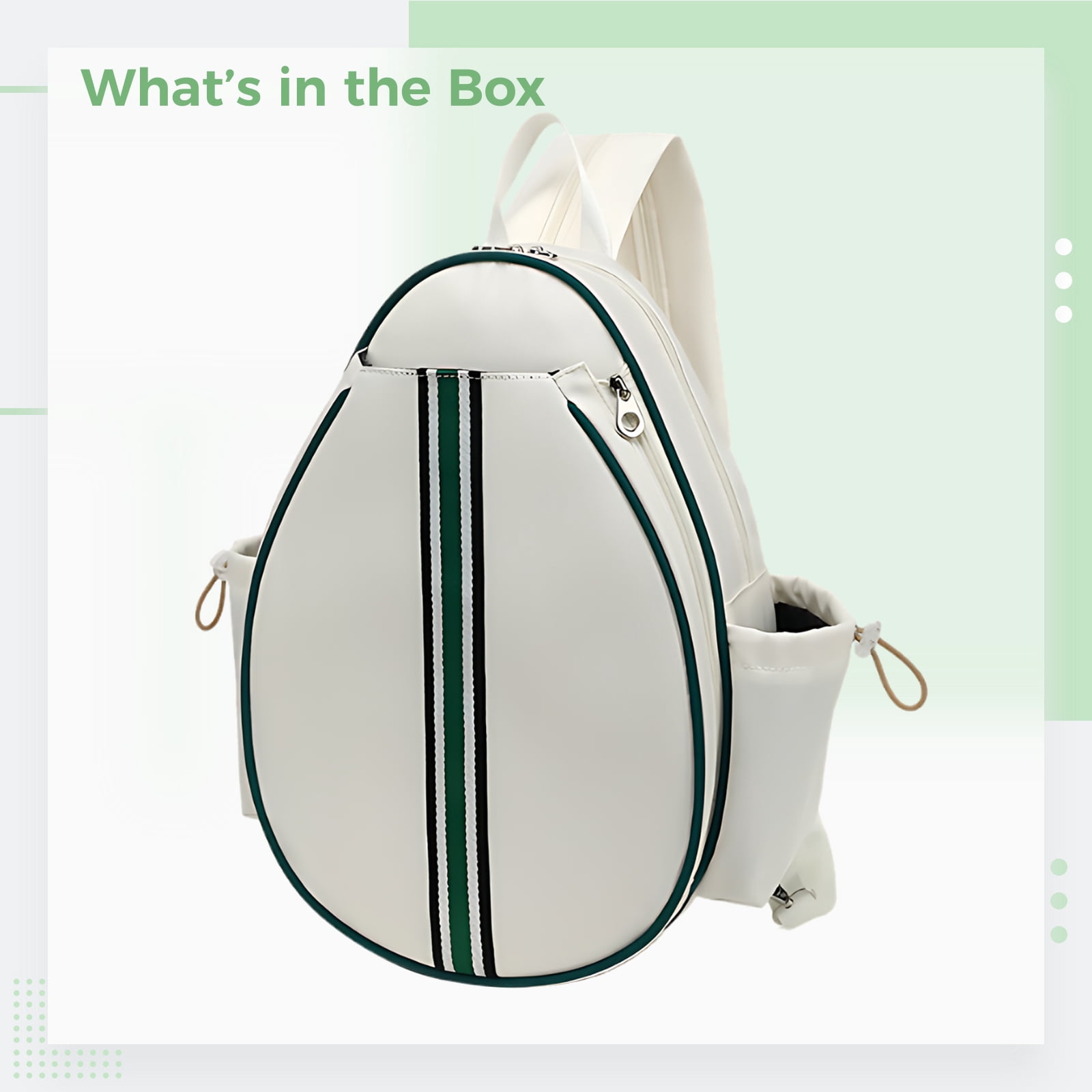 Waterproof Pickleball Backpack for Men and Women, Multi-functional Sports Bag with Shoe Compartment, Tennis and Badminton Racket Holder, Breathable, Adjustable Strap, Oxford Fabric
