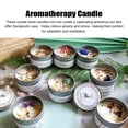 thumbnail image 3 of Bougie de cire de soja parfumé en métal en métal fleur sèche en pierre cristalline aromathérapie pour le bain cicatrisant le spa méditation cadeau pour les femmes, 3 of 6