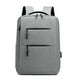 thumbnail image 2 of Mochila para portátil de 15.6 pulgadas, mochila de viaje delgada de negocios gris con puerto de carga USB, mochila de hombro doble de gran capacidad para la universidad y la escuela, regalos para homb, 2 of 9