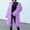Purple, variant on Ofreoo Winter Jackets for Women Faux Fur Coat with Solid V-neck,Holiday,Wedding,Party ,Christmas Clearance