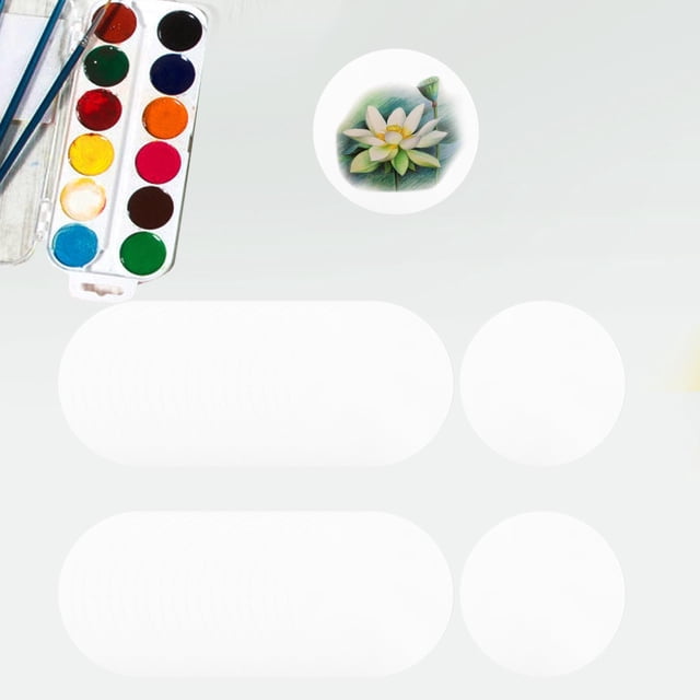 20 piezas de papel Kraft redondo, papel para bocetos, manualidades de papel de dibujo, papel cartulina para posavasos, pintura para niños, bodas y Blanco