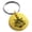 Gold, variant on Stainless Steel Jolly Roger Pirate Skull Anchor Engraved Small Medallion Circle Charm Keychain Keyring