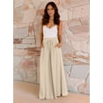 thumbnail image 4 of Womens Tie Waist Wide Leg Summer Pants with Drapery Casual Trousers Comfortable and Chic Wear Color M, 4 of 9