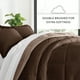 thumbnail image 4 of Juego de Edredón Reversible para Todas las Estaciones, Transpirable, Fresco en Taupe y Marrón Chocolate, Ropa de Cama Tamaño Full/Queen de Comfort Canopy, 4 of 13