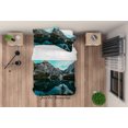 thumbnail image 2 of 3D Sky Lake Mountain Scenery Quilt Cover Set Bedding Set Duvet Cover, 2 of 3