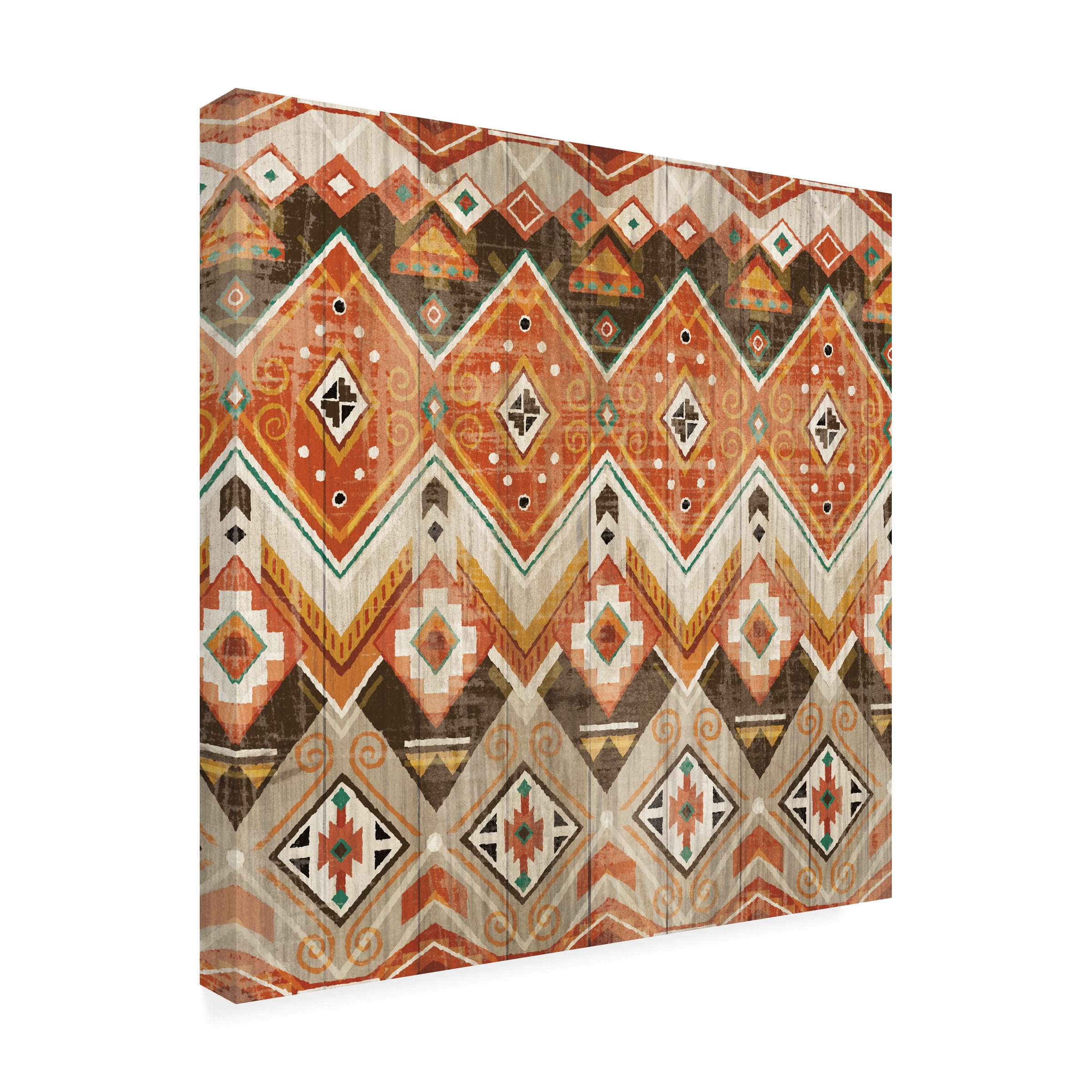Wild Apple Portfolio 'Natural History Lodge Southwest Pattern VIII' Canvas Art