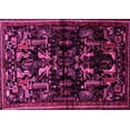 thumbnail image 1 of Ahgly Company Indoor Rectangle Animal Pink Traditional Area Rugs, 5' x 8', 1 of 4