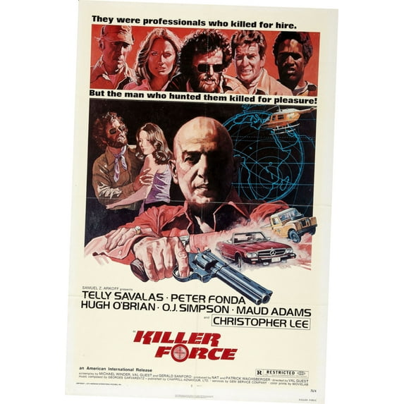 Z Posters Killer Force Movie Poster 11inx17in Mini Poster 11x17 poster Color Category: Multi, Unframed, Ages: Adults
