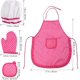 thumbnail image 2 of Juego de chef de 11 piezas, juego de rol de disfraz de cocina, delantal para niñas con gorro de chef, 2 of 2