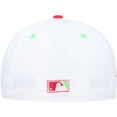 thumbnail image 4 of Men's New Era White/Coral Washington Nationals  Robert F. Kennedy Memorial Stadium Strawberry Lolli 59FIFTY Fitted Hat, 4 of 6