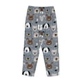 thumbnail image 5 of Daiia Cute Dog Faces Women's Sleep Pant with Pockets and Drawstring,Pajama Pants-X-Large, 5 of 9