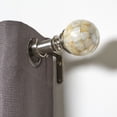 thumbnail image 3 of hometrends Mother of Pearl 1" Nickel Drapery Rod Set, 3 of 3