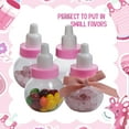 thumbnail image 6 of Craft and Party - 3" Mini Plastic Milk Bottle Fillable Baby Shower Favor Decoration 12 Pcs (Pink), 6 of 6