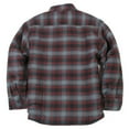 thumbnail image 2 of YAGO Men's Plaid Flannel Button Down Casual Shirt Jacket Red/Black AC7 (S-5XL), 2 of 3