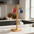 thumbnail image 3 of Mug Holder Tree Coffee Cup Holder Thicker Base Coffee Cup Holder Stand For Counter Countertop Organizer Mug Rack With 6 Hooks, 3 of 8