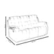 thumbnail image 4 of Sofa Reclinable Midtown Concept 3 Plazas Color Chocolate, 4 of 4