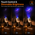 thumbnail image 4 of HD Smart Dynamic 5D Holographic Night Light Projector, Galaxy Projector Night Light with 24 Films, USB Plug and Play Star Projector with 360° Flexible Gooseneck for Bedroom Ceiling, 4 of 5
