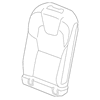Genuine OE Volvo Seat Back Cover - 32208473