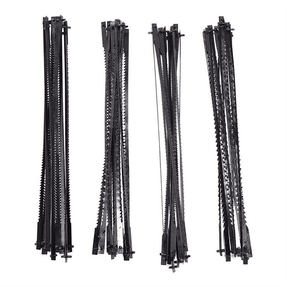 12Pcs 5 Inch Pinned Scroll Saw Blades TPI 10/15/18/24 Tools Accessories for Woodworking DIYers