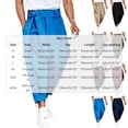thumbnail image 3 of XuJwPNcy Mens Pants Lightweight Fashion Harem Pants Soft Tie Side Trousers with Pockets Loose Casual Outfit Clothing(Blue,Small), 3 of 7