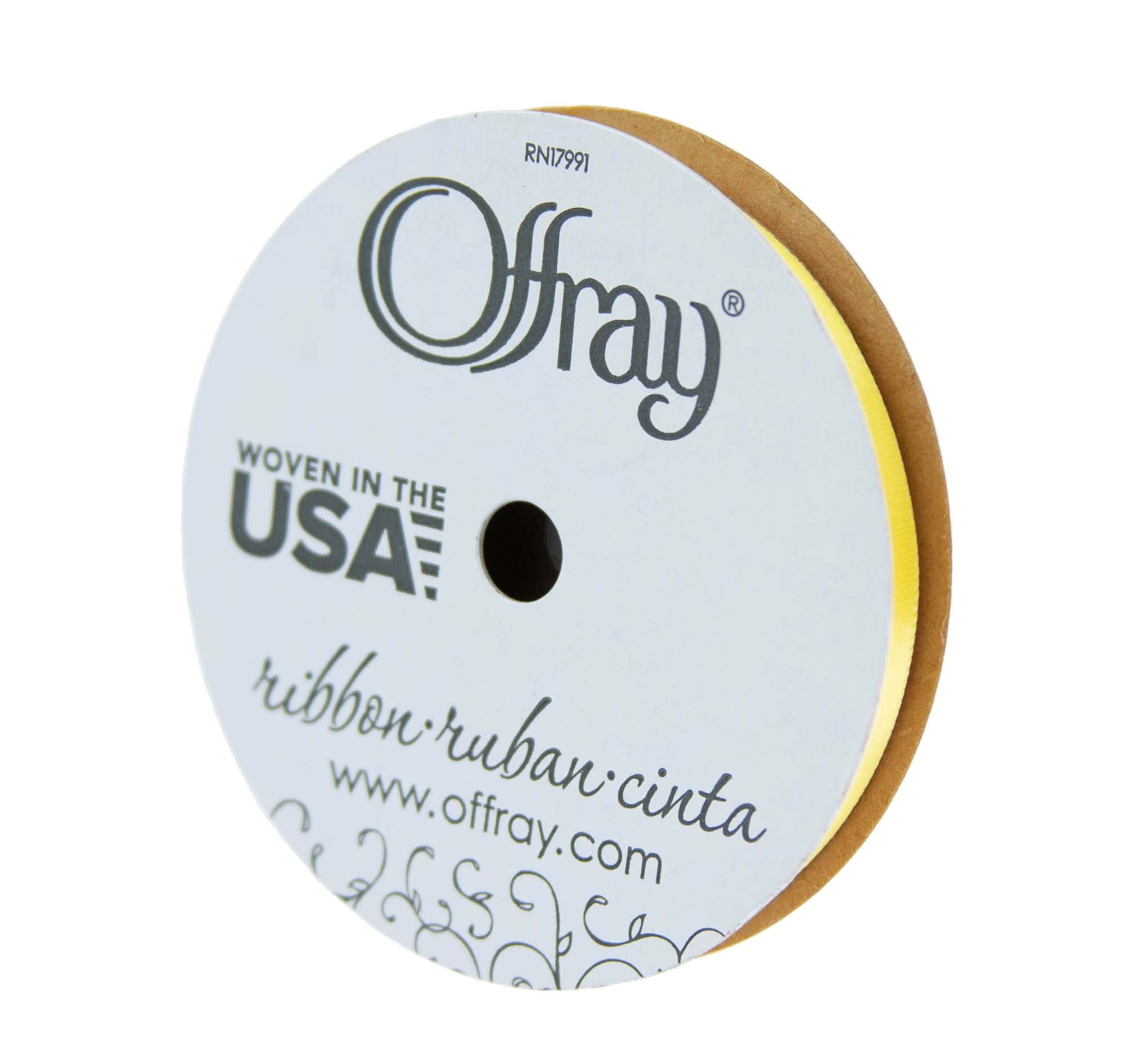 (2 pack) Offay 0.375" Single Face Satin Light Pink Ribbon