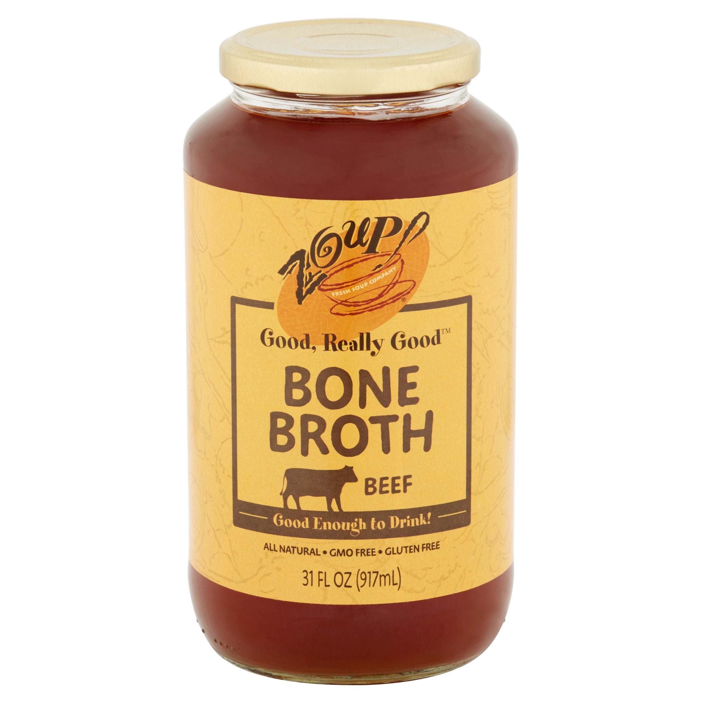 Zoup Beef Bone Broth, 31 fl oz, 6 pack