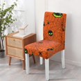 thumbnail image 6 of Skull and Spider Web 4-Pack Dining Chair Slipcovers Stretch Washable Halloween, 6 of 8