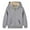 Gray, variant on piuwrlz Long Sleeve Sweatshirt for Girls Boys Solid Color Hoodie Pocket Fashionable Without a Hat Hoodie Black Size 3 Years