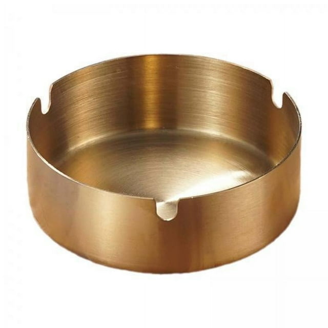 Cenicero,Cenicero de acero inoxidable Cenicero de café,Cenicero de mesa para sala de estar y porta cigarrillos,Cenicero de barra KTV para decoración del hogar,interior o exterior,Cenicero de