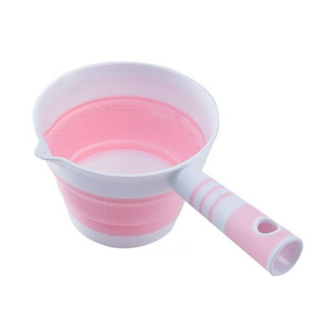 

Xiaobai Folding Water Scoop Hanging Hole Foldable Fetch Water No Deformation Fruit Vegetable Washing Scoop Household Supplies