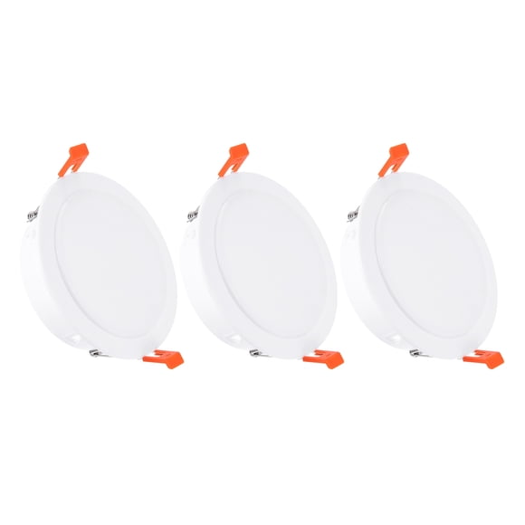 3Pack 5.2" Spring Ceiling Cover Plate, Recessed Light Trim Wall Mount Downlight Hole Cap Decorative Panel with Buckle Suitable for 4.2-4.9" Round Hole Glass Ceiling Openings, White