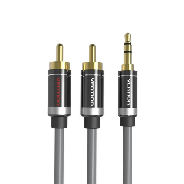 3.5mm A 2 RCA Cable Dd Adaptador Estéreo Splitter Conexiones de sonido Teléfono 2 metros