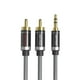 thumbnail image 1 of 3.5mm A 2 RCA Cable Dd Adaptador Estéreo Splitter Conexiones de sonido Teléfono 2 metros, 1 of 7