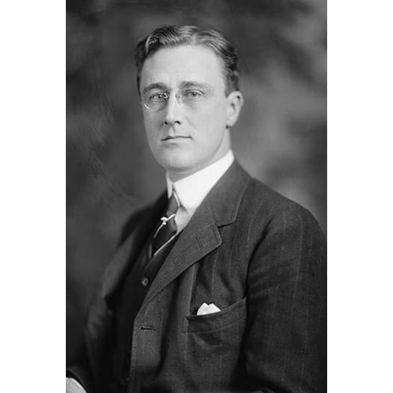 Portrait of Franklin Delano Roosevelt-Fine art canvas print (20" x 30")